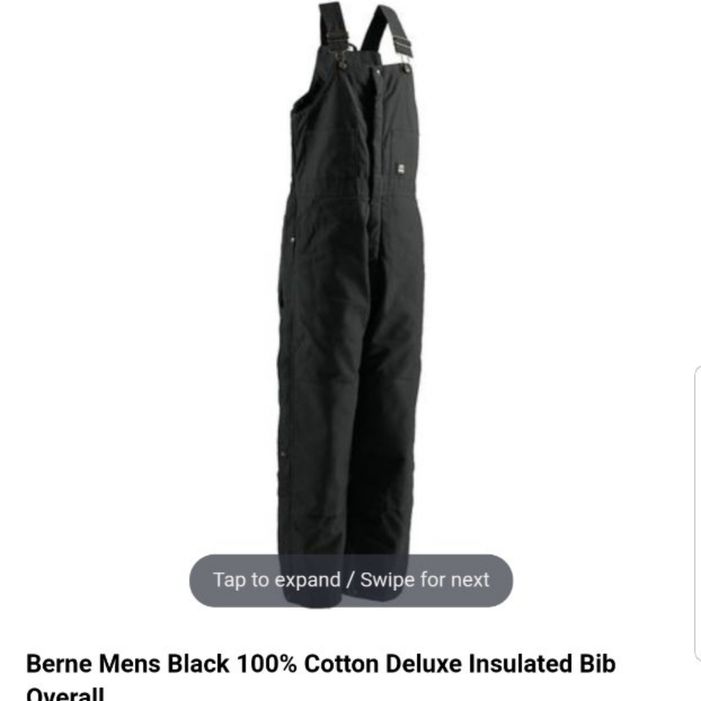 Men's insulated overalls